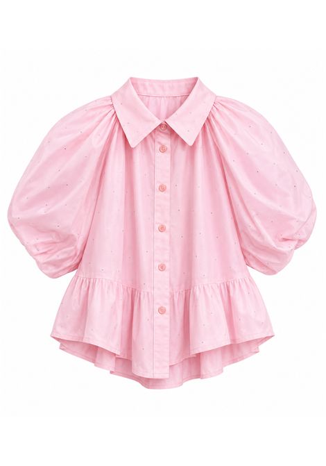 Camicia con maniche a palloncino Lù-Lù BY MISS GRANT | LL4290ROSA